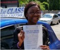  Ruth with Driving test pass certificate